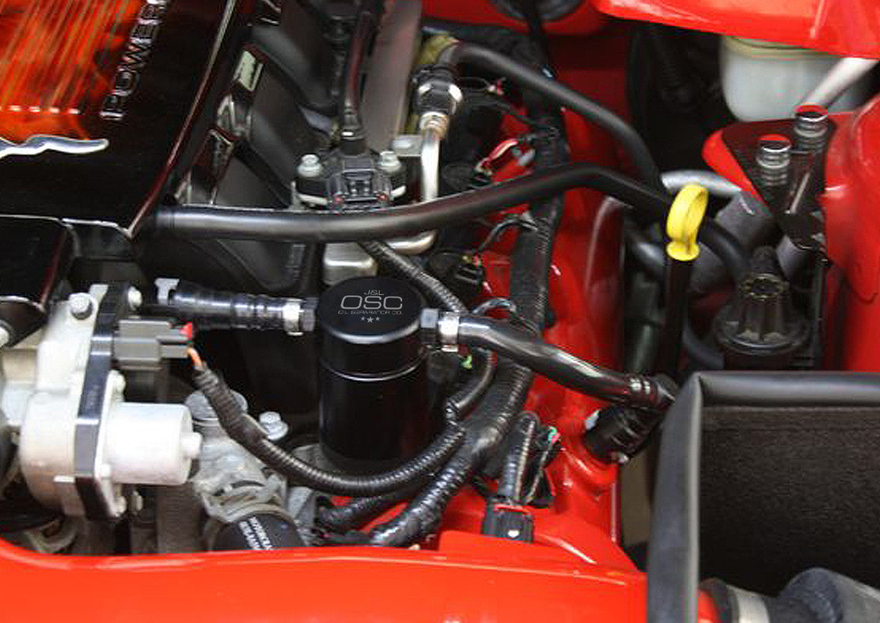 J&L Oil Separator 3.0 Driver Side 2005-2010 Mustang GT; Bullitt; Saleen 3013D