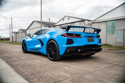 Corsa 2020-2023 Chevrolet Corvette C8 RWD 3" Valved Cat-Back w/ 4.5in Carbon Fiber Black PVD 21100CFBLK