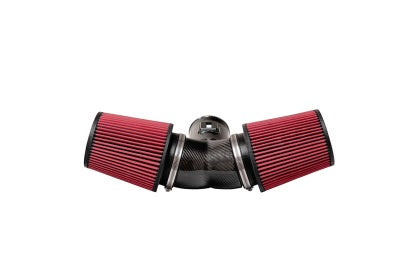 Corsa 2020-2023 Corvette C8 Black/Carbon Fiber Air Intake 44003D