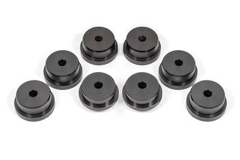 BMR S550/S650 Mustang Rear Cradle Bushing Kit (Delrin) - Black BK048