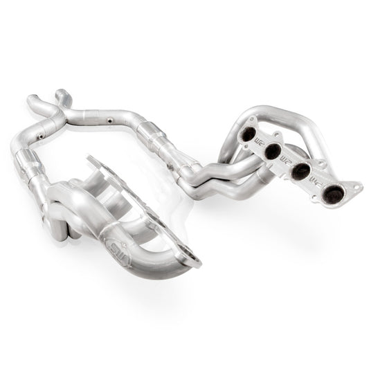 Stainless Works 2011-14 Mustang GT/BOSS Headers 1-7/8in Primaries High-Flow Cats 3in X-Pipe M11HDRCATX