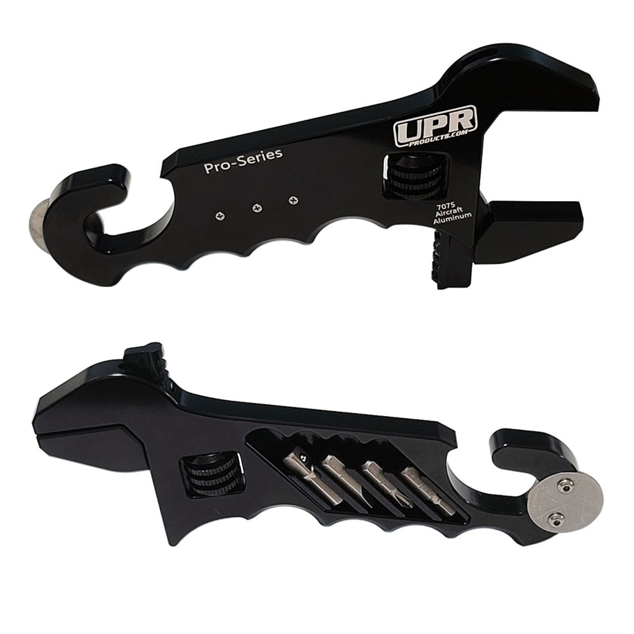 UPR 7075 Billet Adjustable AN Wrench up to -16an with Dual DZUS Multi-Tool Pit Wrench Part # 4016-05