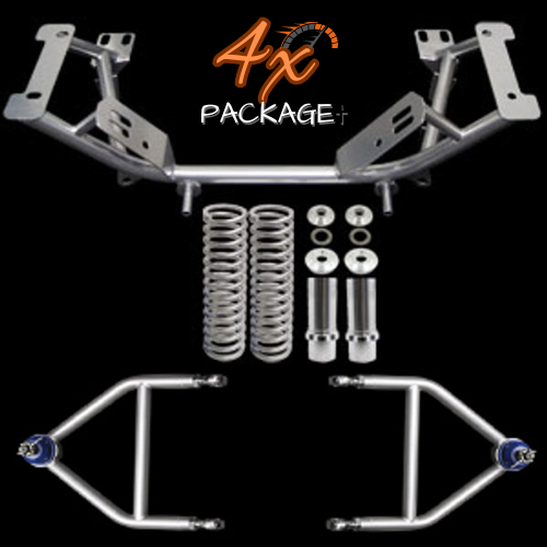 **4X PACKAGE** 79-93 Mustang SBF Chrome Moly K Member & Short Adj. A Arm Kit 2005-79K-104 4x