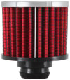 K&N Breather Air Filter - Push-In - 1-1/4" Flange - 3" O.D - 2-1/2"H. 62-1490