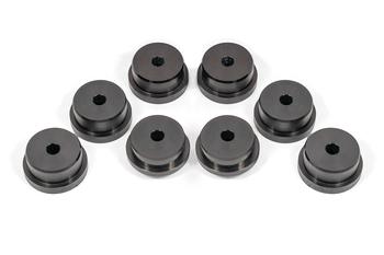 BMR S550/S650 Mustang Rear Cradle Bushing Kit (Delrin) - Black BK048